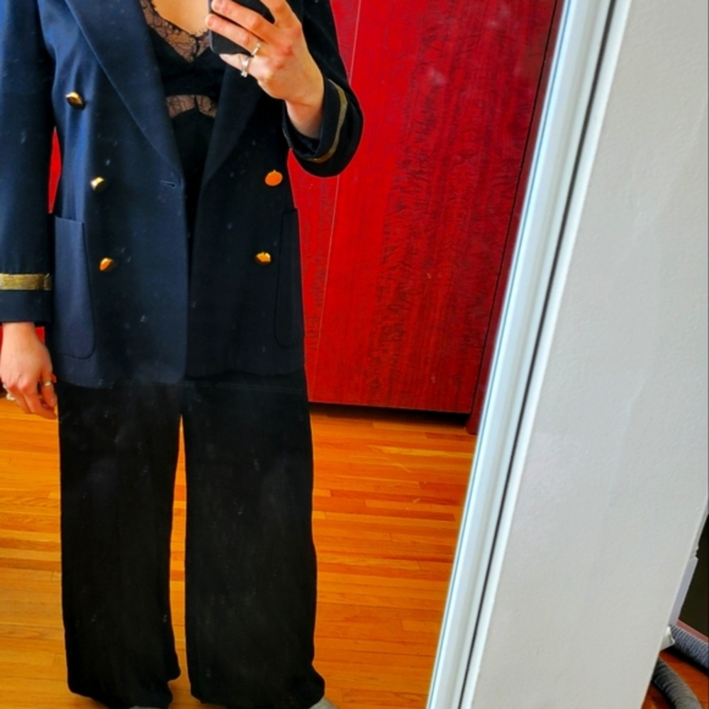 Zara black satin jumpsuit, size medium long pants never worn, with lace
